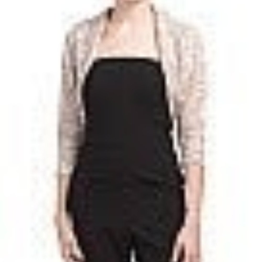 NWT Tahari by ASL Lace Shrug in Champagne Color Size XL